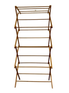 Vintage Folding Wooden Clothes Drying Rack / Laundry Airer.