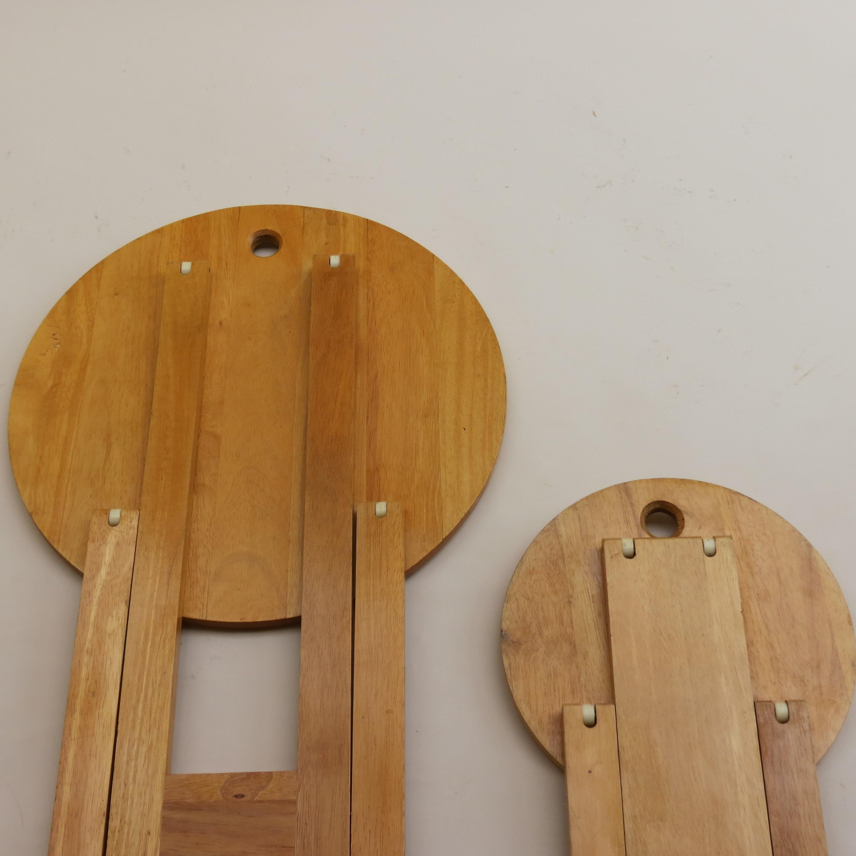 Vintage Folding Wooden Stool and Table in the Style of Suzy Stool by Adrian Reed 2