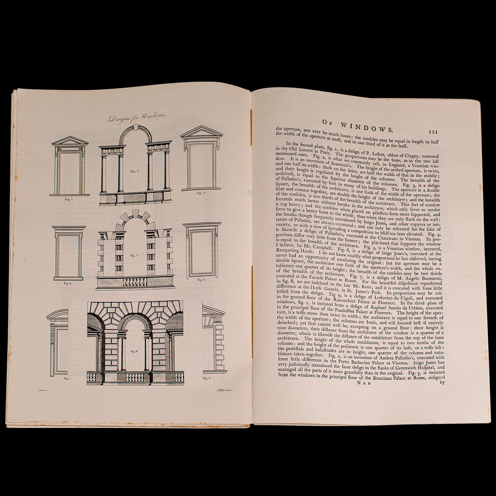 Vintage Folio, Civil Architecture, English, Sir William Chambers, Reproduction For Sale 5
