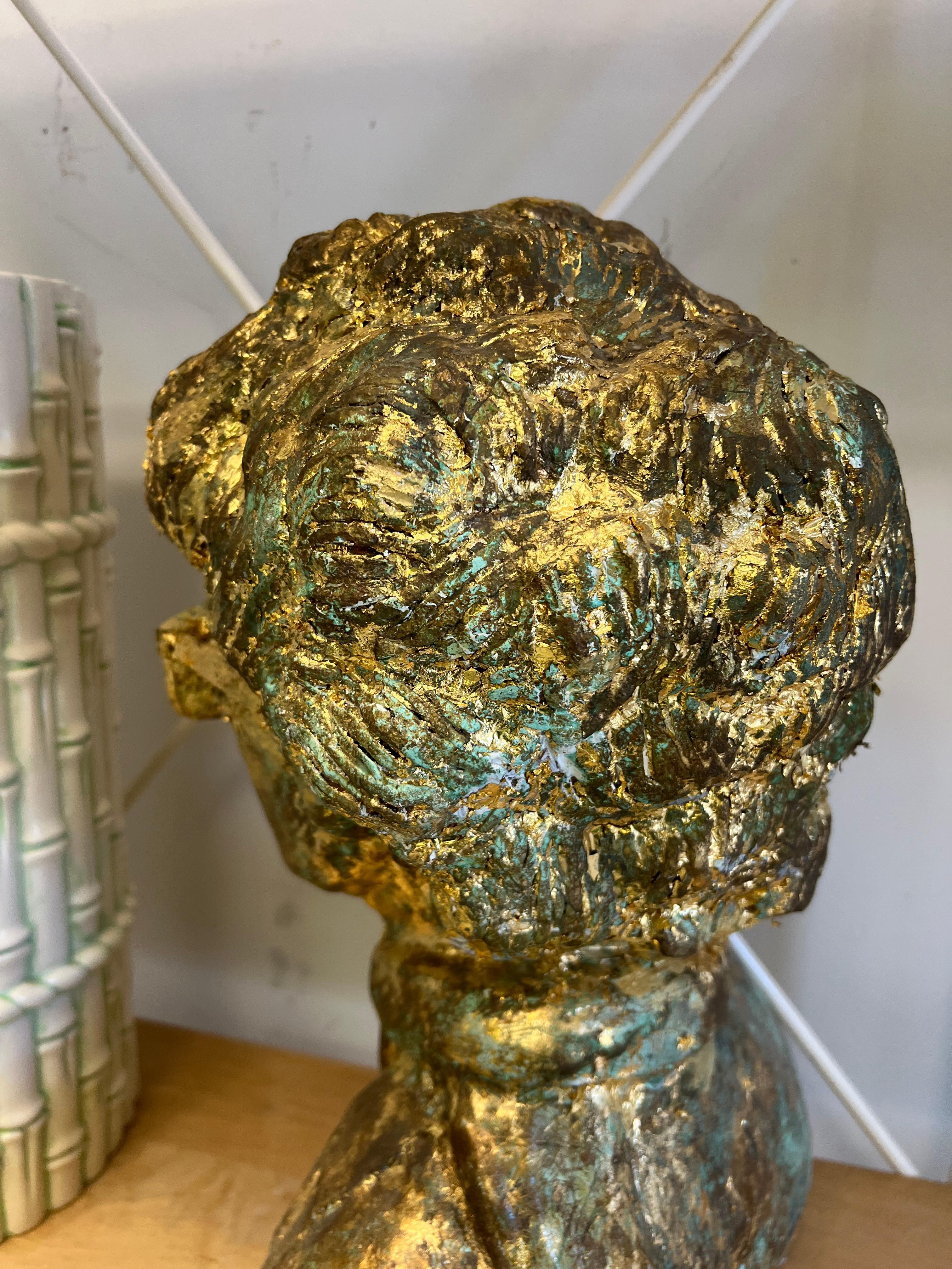 Vintage Folk Art Bob Dylan Bust 2
