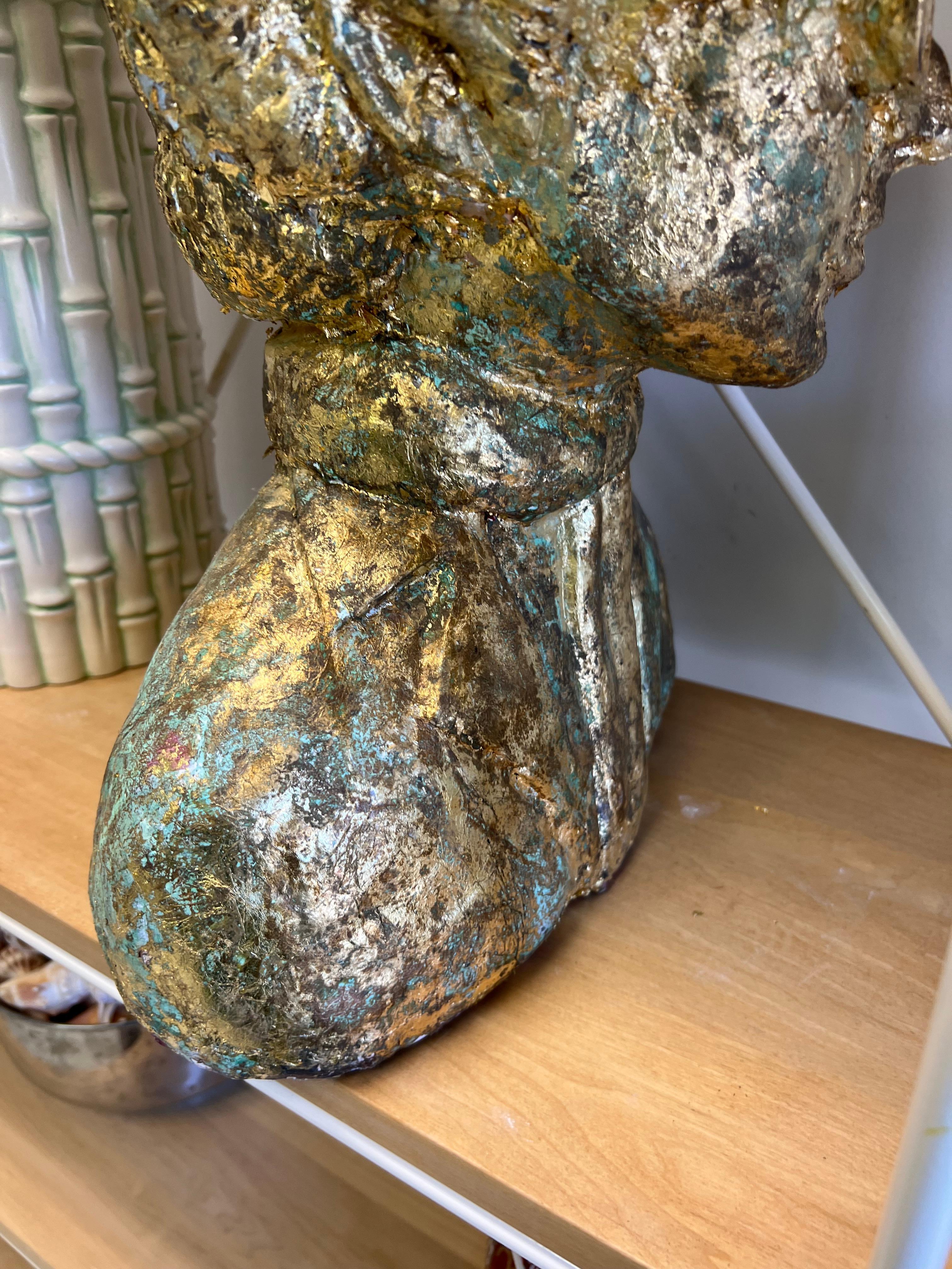 Vintage Folk Art Bob Dylan Bust 7