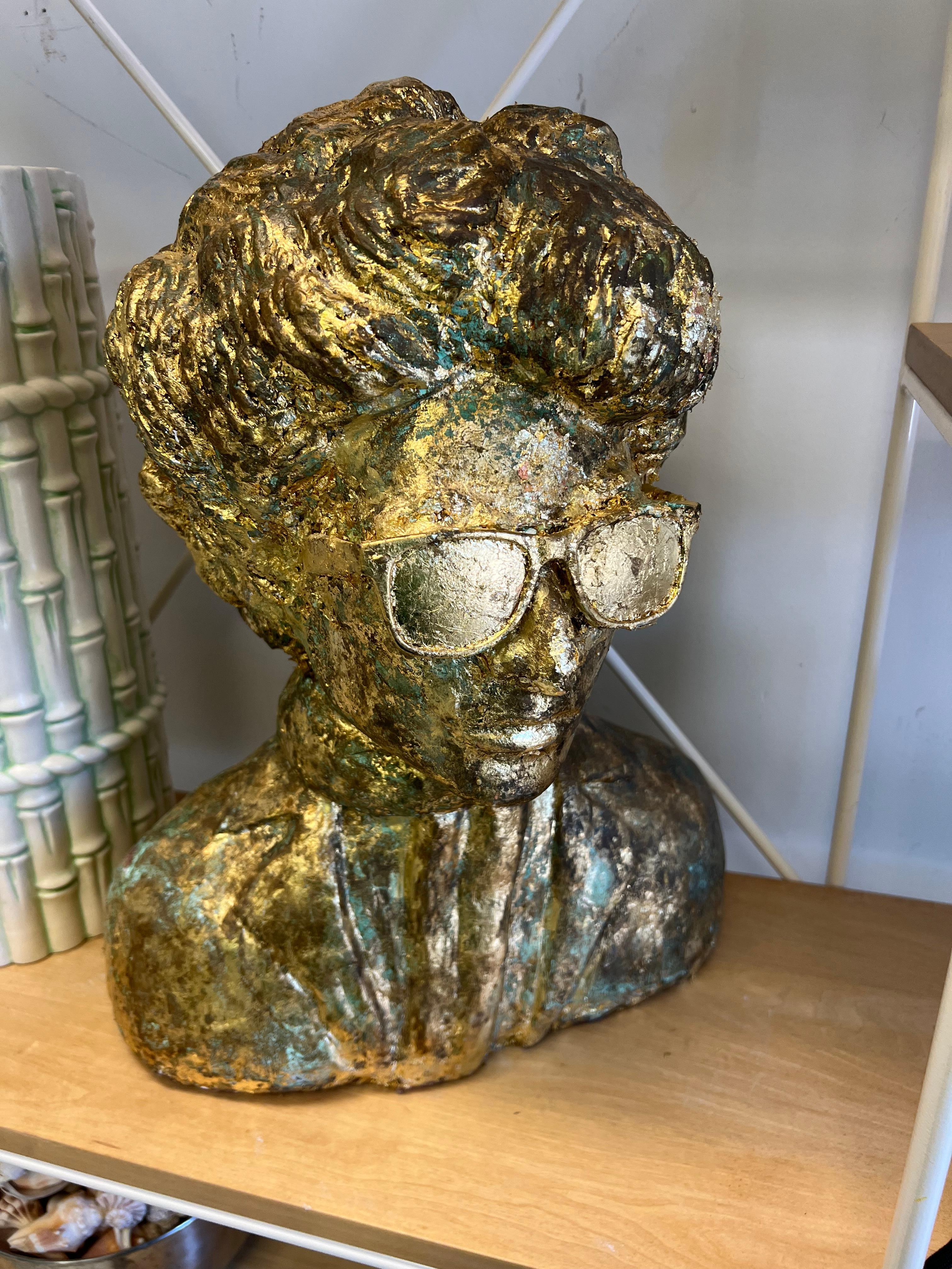 Vintage Folk Art Bob Dylan Bust 8