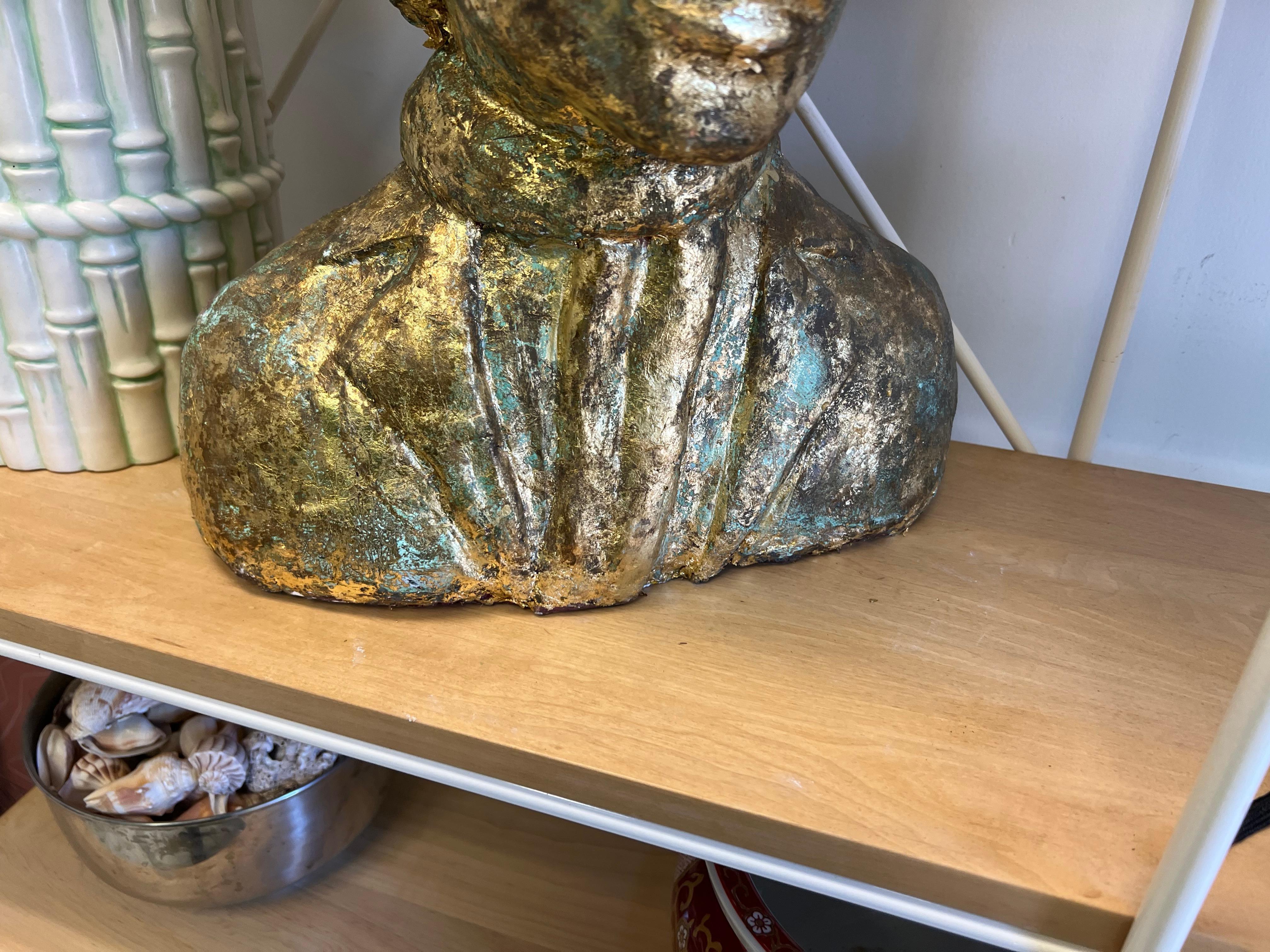 Vintage Folk Art Bob Dylan Bust 9