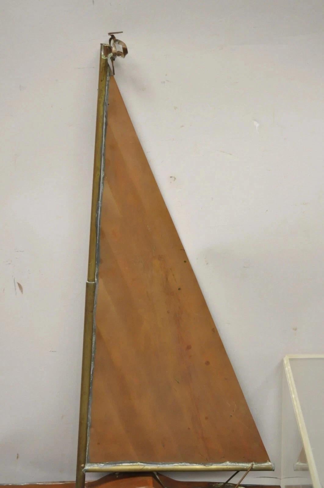 Other Vintage Folk Art Copper Sailboat Ship 38