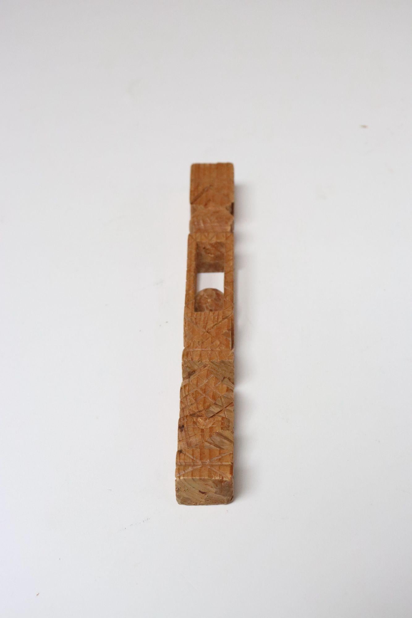 Artisanat Vintage Folk Art Carved Hand Hand-Carved 