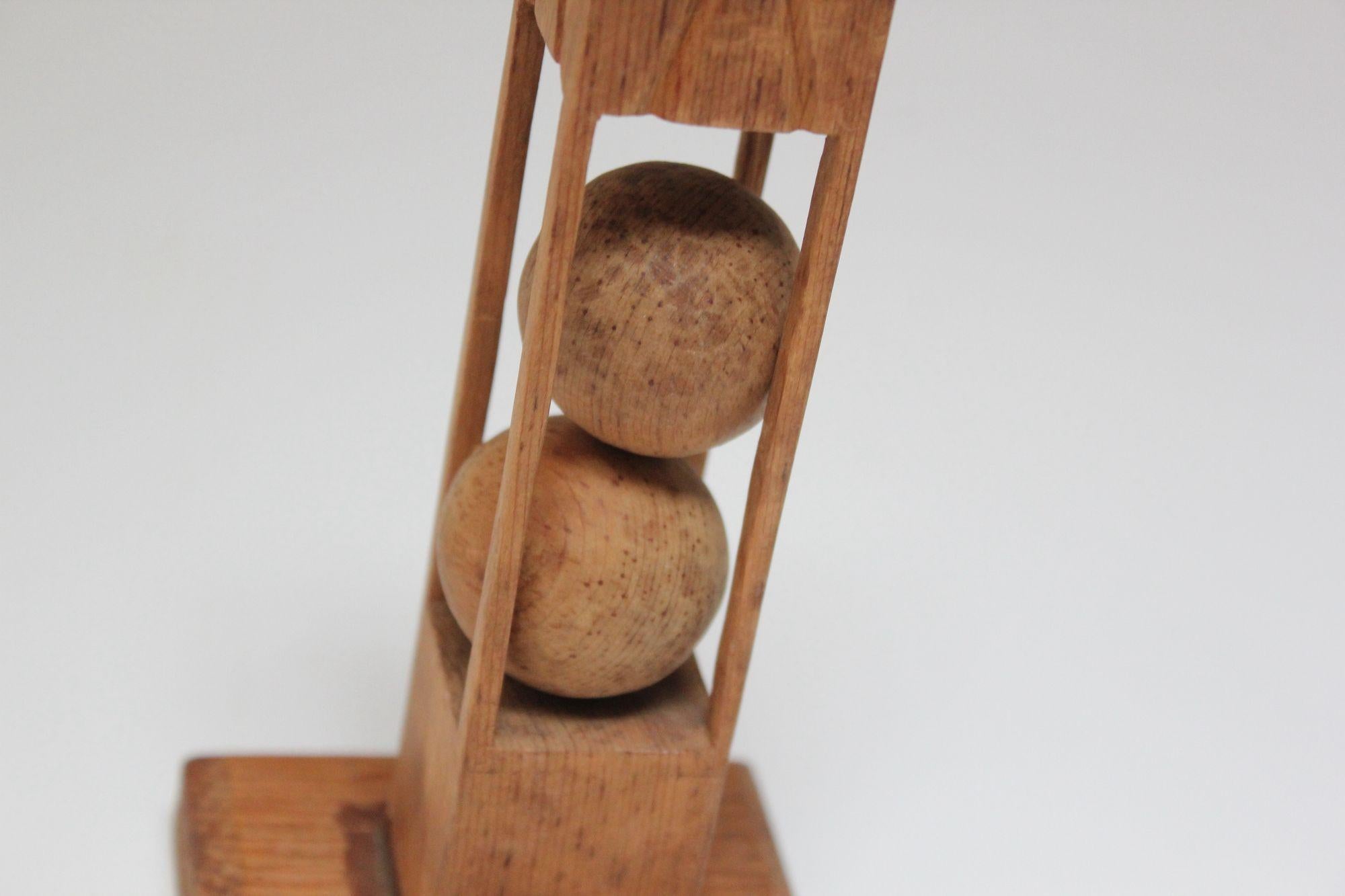 Vintage Folk Art Hand-Carved 