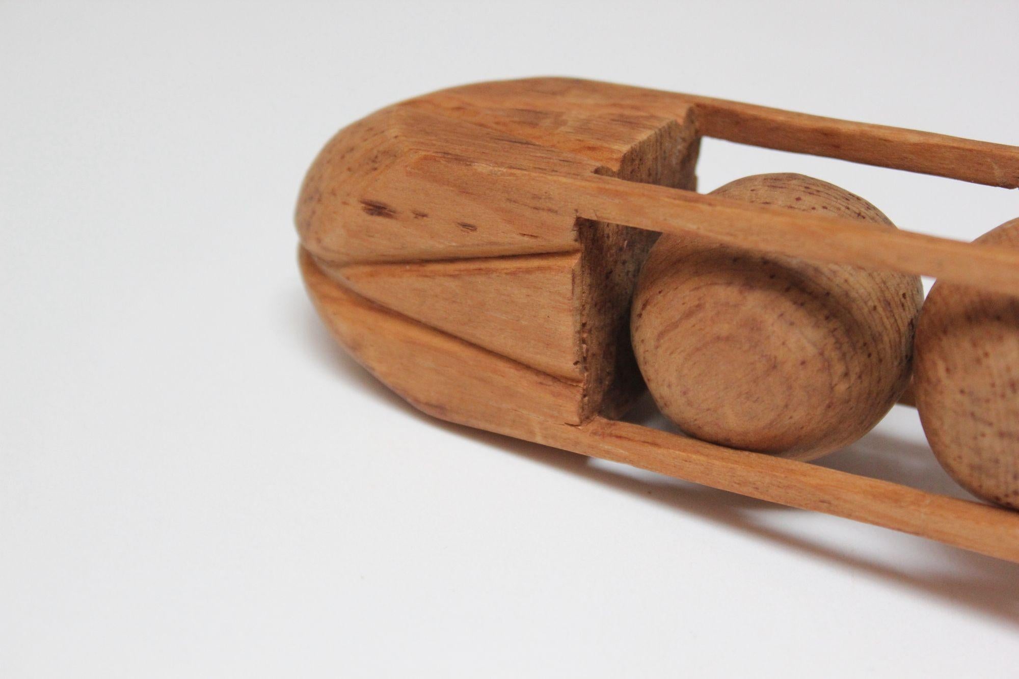 Vintage Folk Art Hand-Carved 
