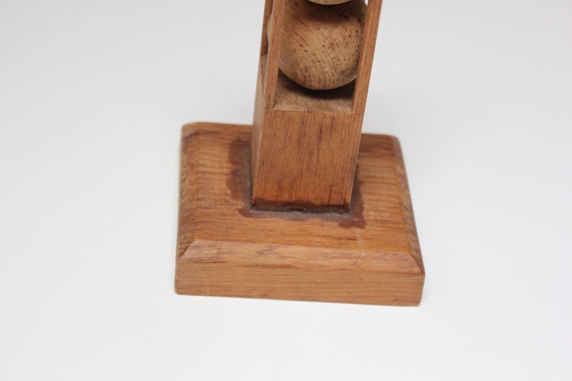 Vintage Folk Art Hand-Carved 