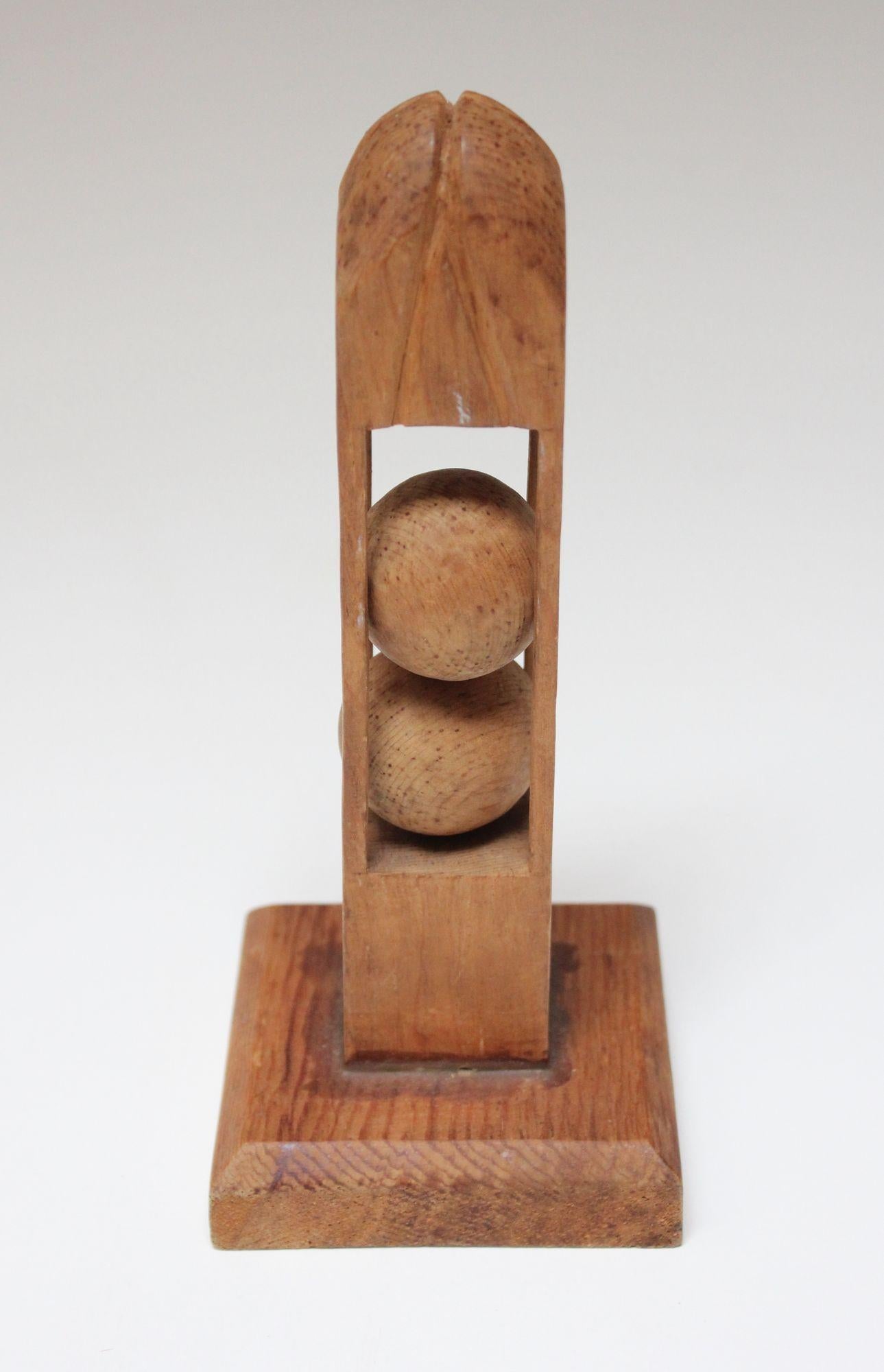 Vintage Folk Art Hand-Carved 