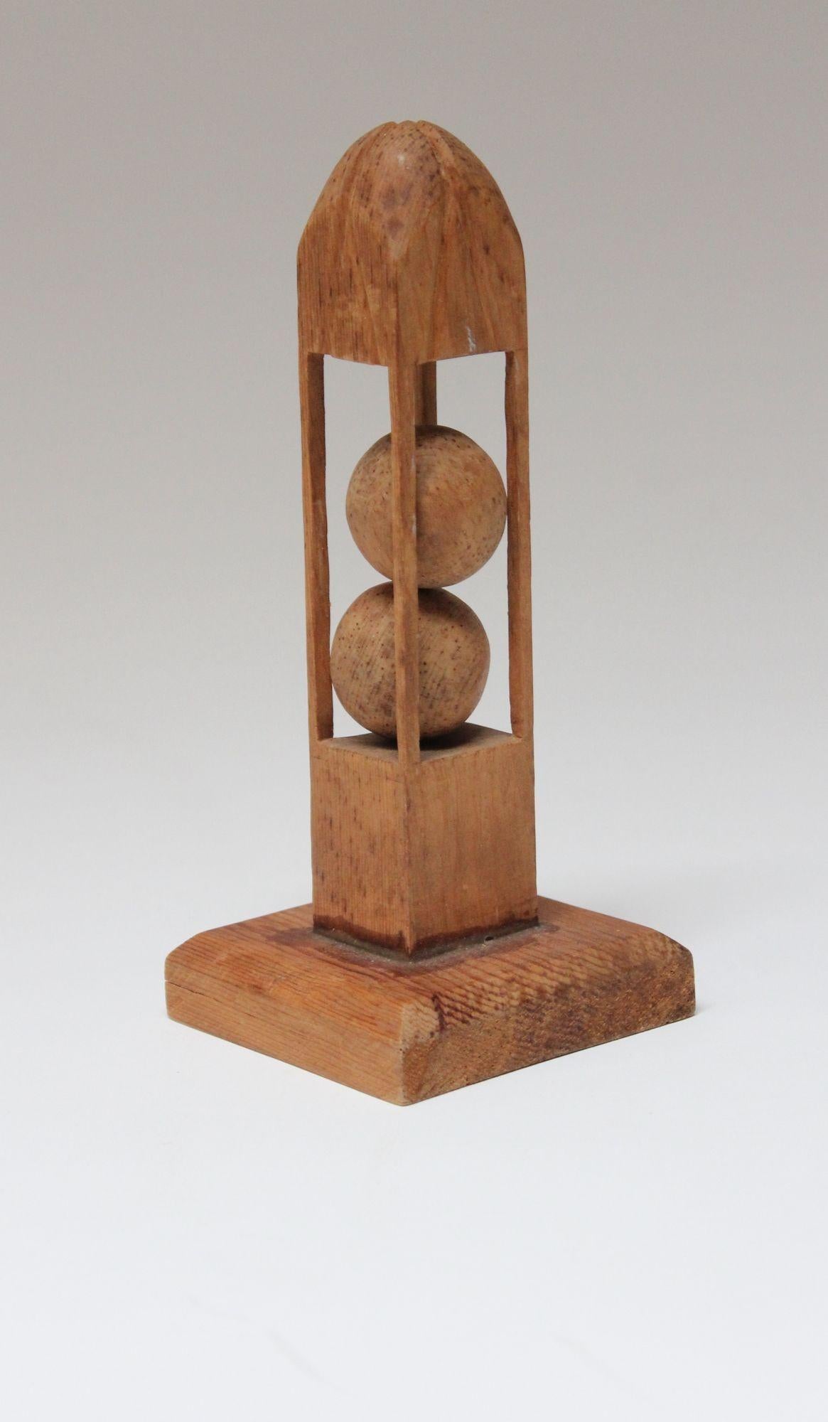 Mid-20th Century Vintage Folk Art Hand-Carved 