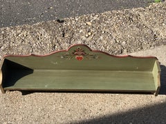 Vintage Folk Art Painted Shelf from Hungary