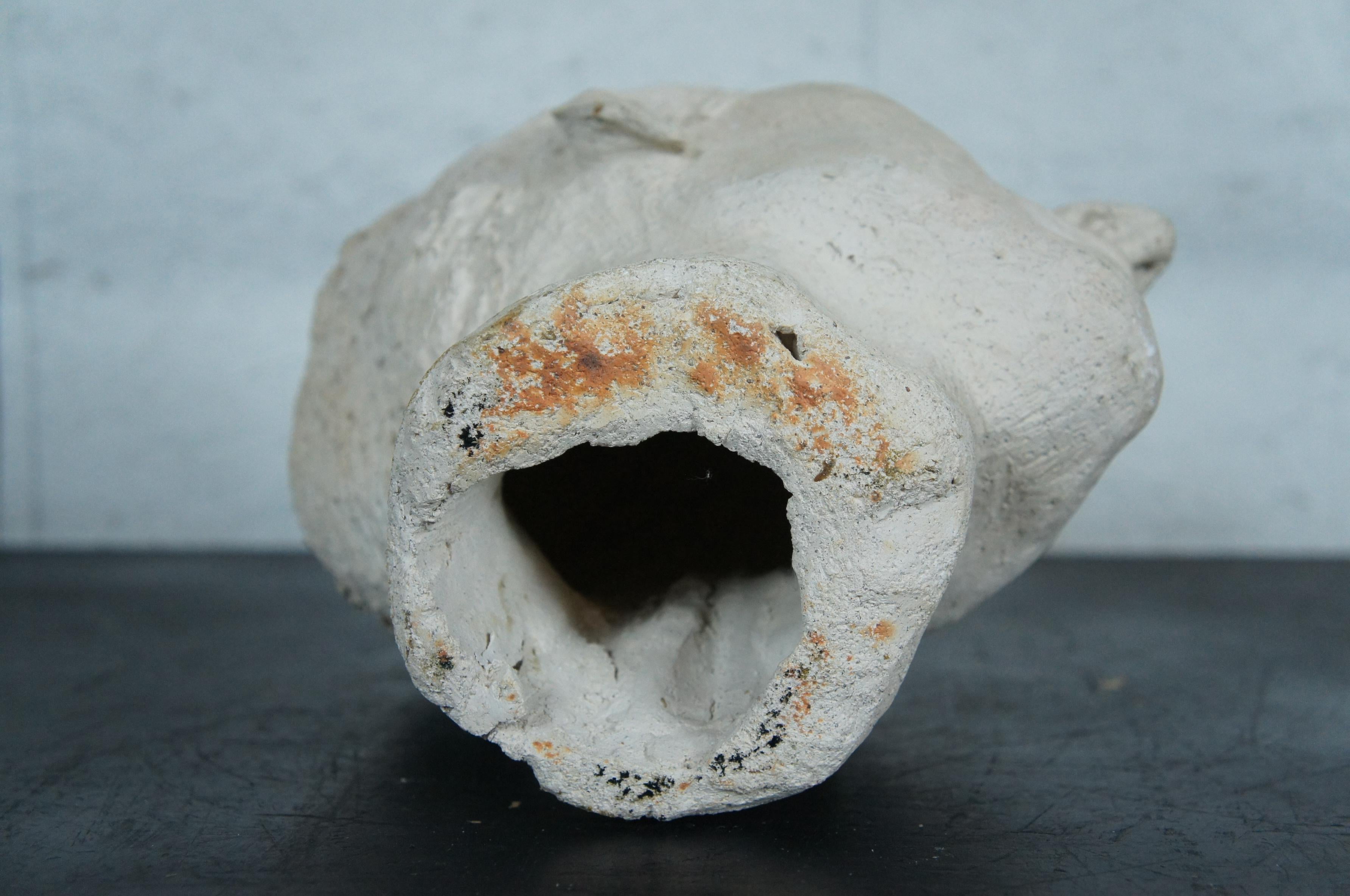 Escultura clásica de escayola con cabeza de busto de mujer de 11 pulgadas en venta 2