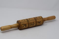 Vintage Folk Art Springerle Rolling Pin