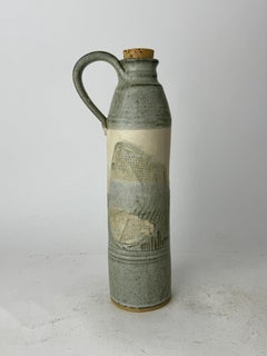 Vintage Folk Art Stone-Wear Pottery 4 Piece Serving Set