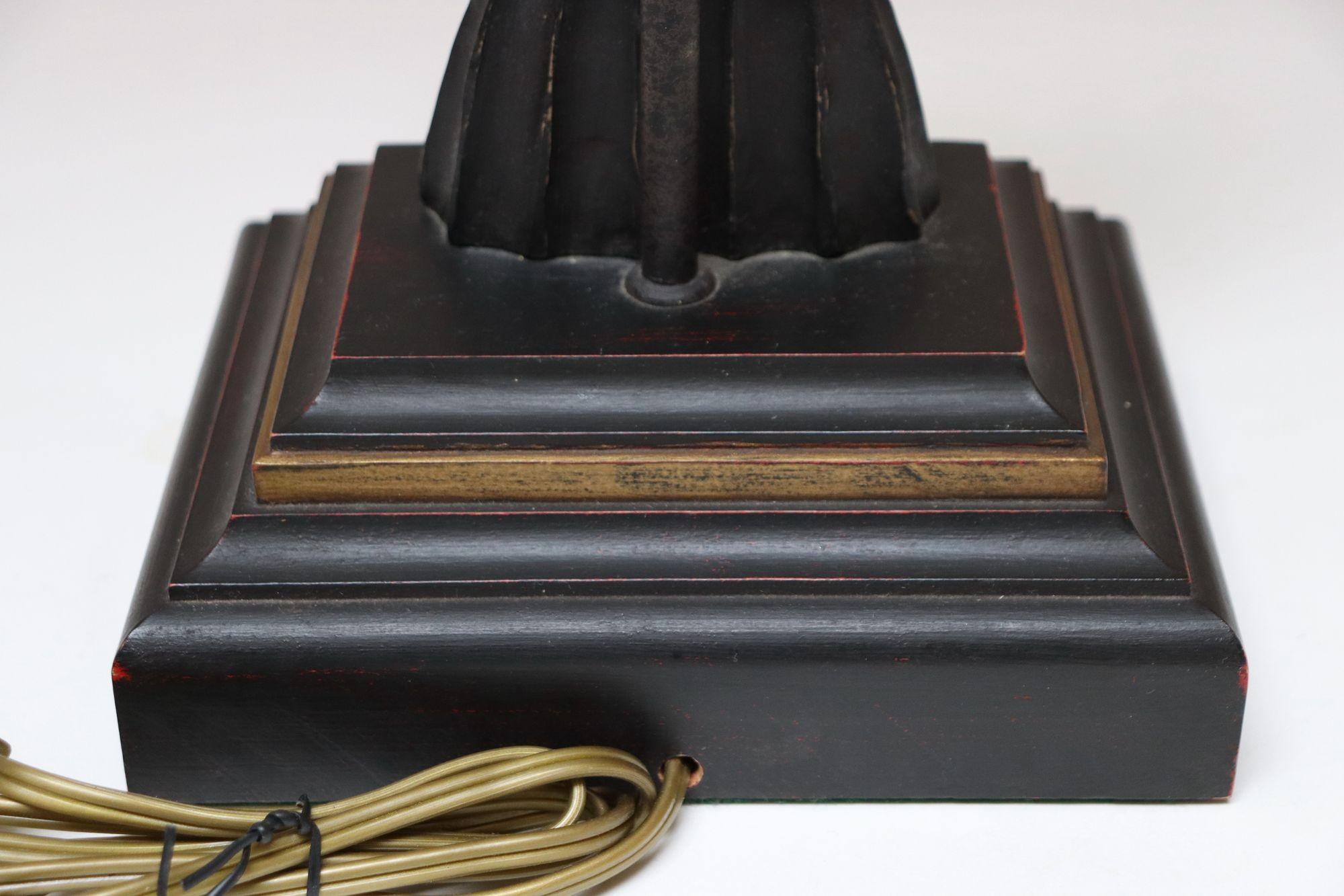 Geschnitzte Fraternal Odd Fellows Heart in Hand-Tischlampe, Volkskunststil, Vintage im Angebot 6