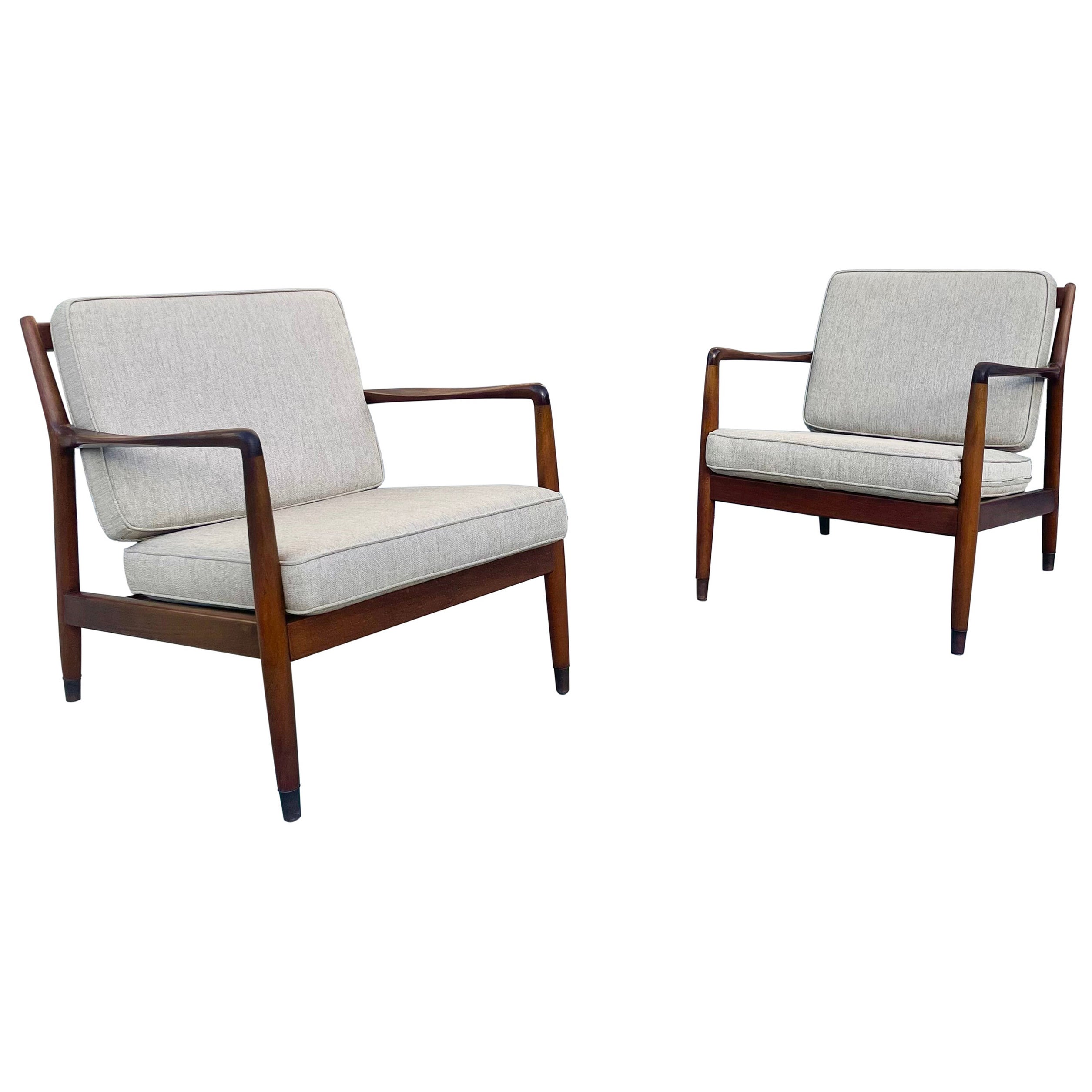 Vintage Folke Ohlsson Model Usa-143 Lounge Chairs by Dux