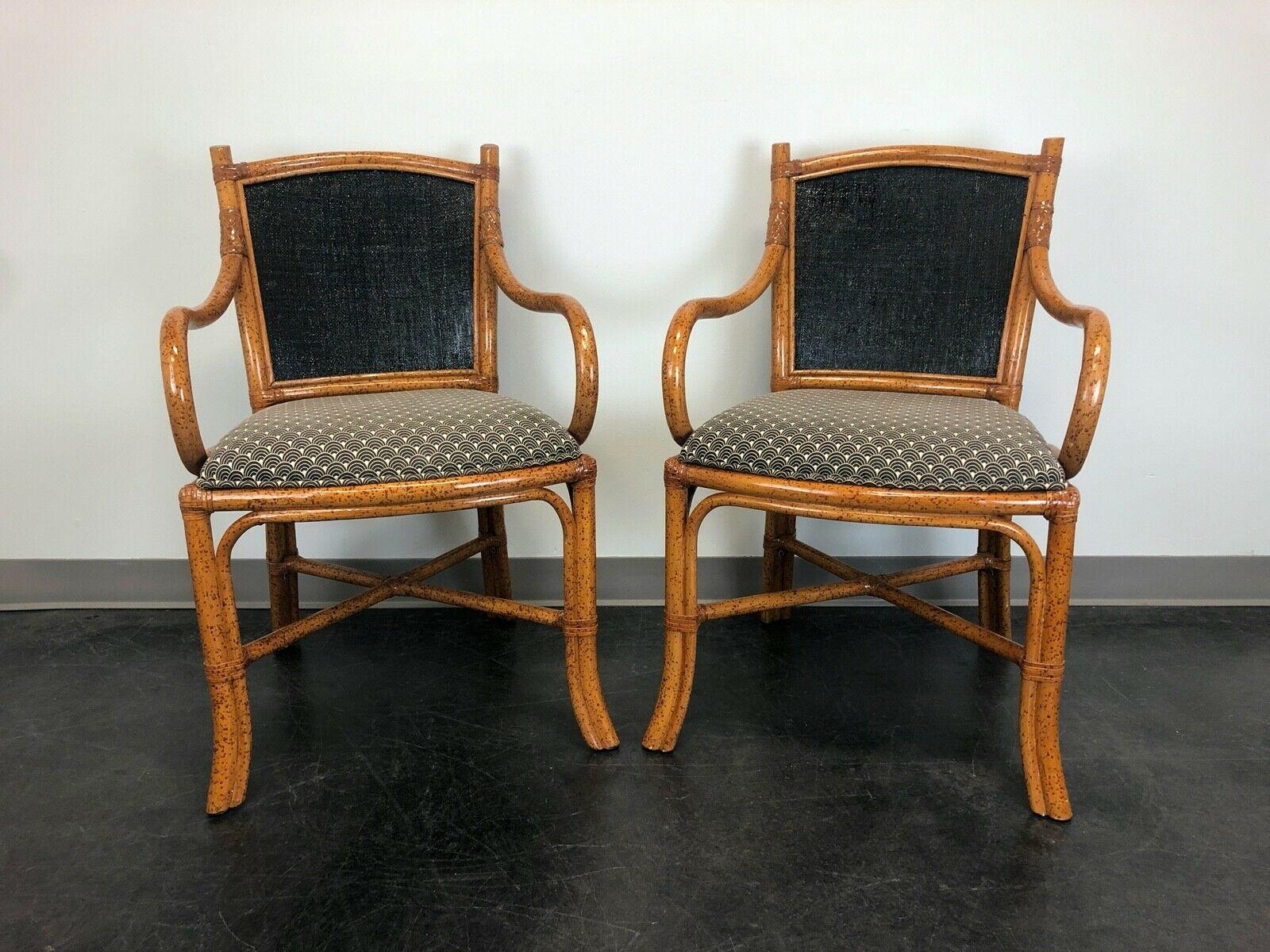 FONG BROTHERS Faux Bamboo Dining Chairs - Pair A 4