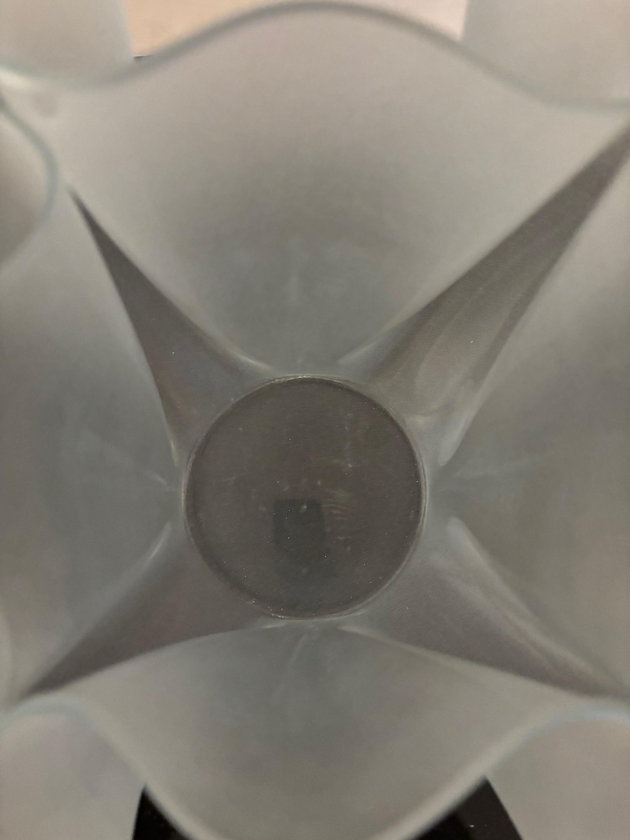 Italiano Vaso scultura in vetro 