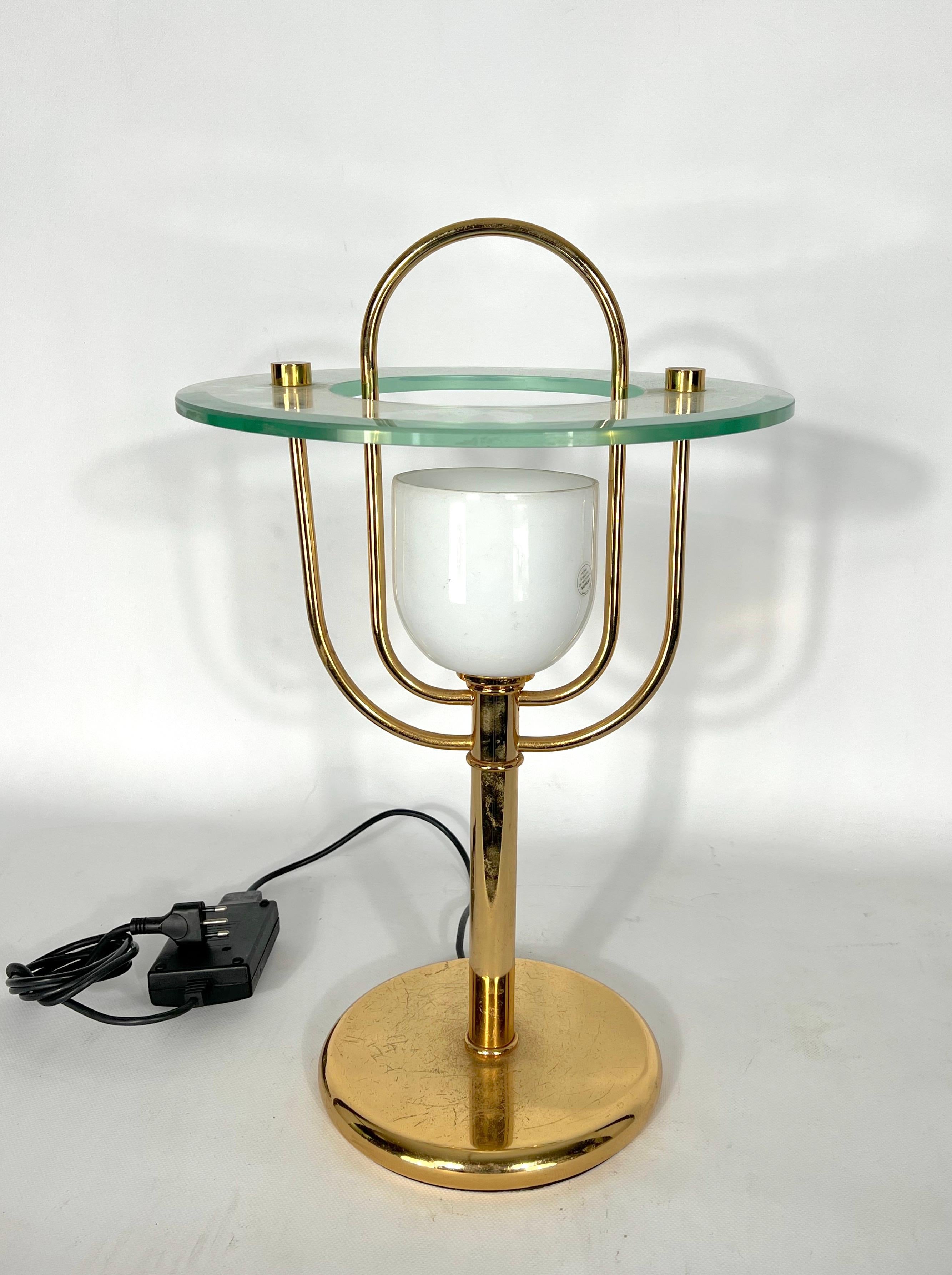 Vintage Fontana Arte Style Table Lamp from 70s For Sale 2