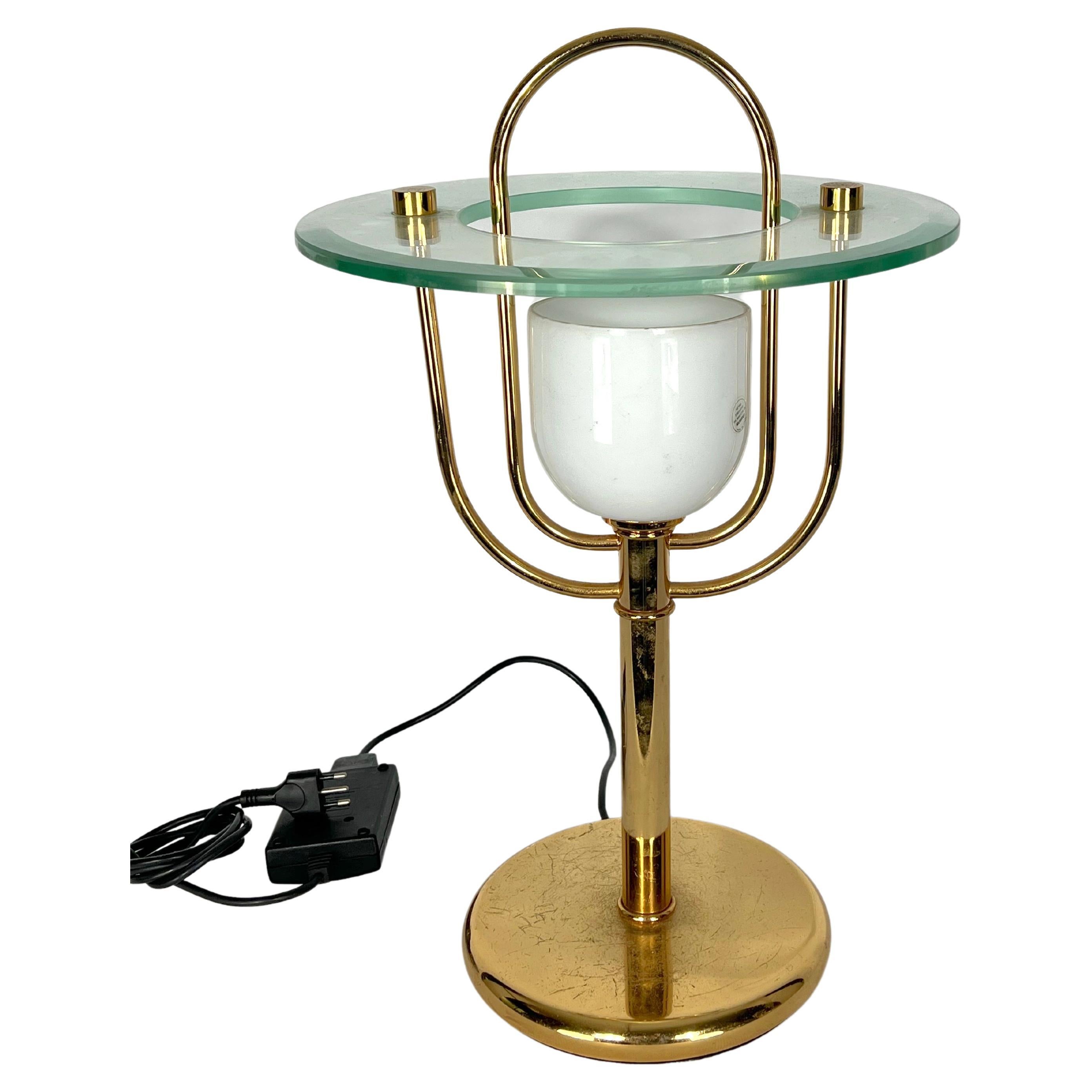 Lampe de bureau vintage de style Fontana Arte, années 70 en vente