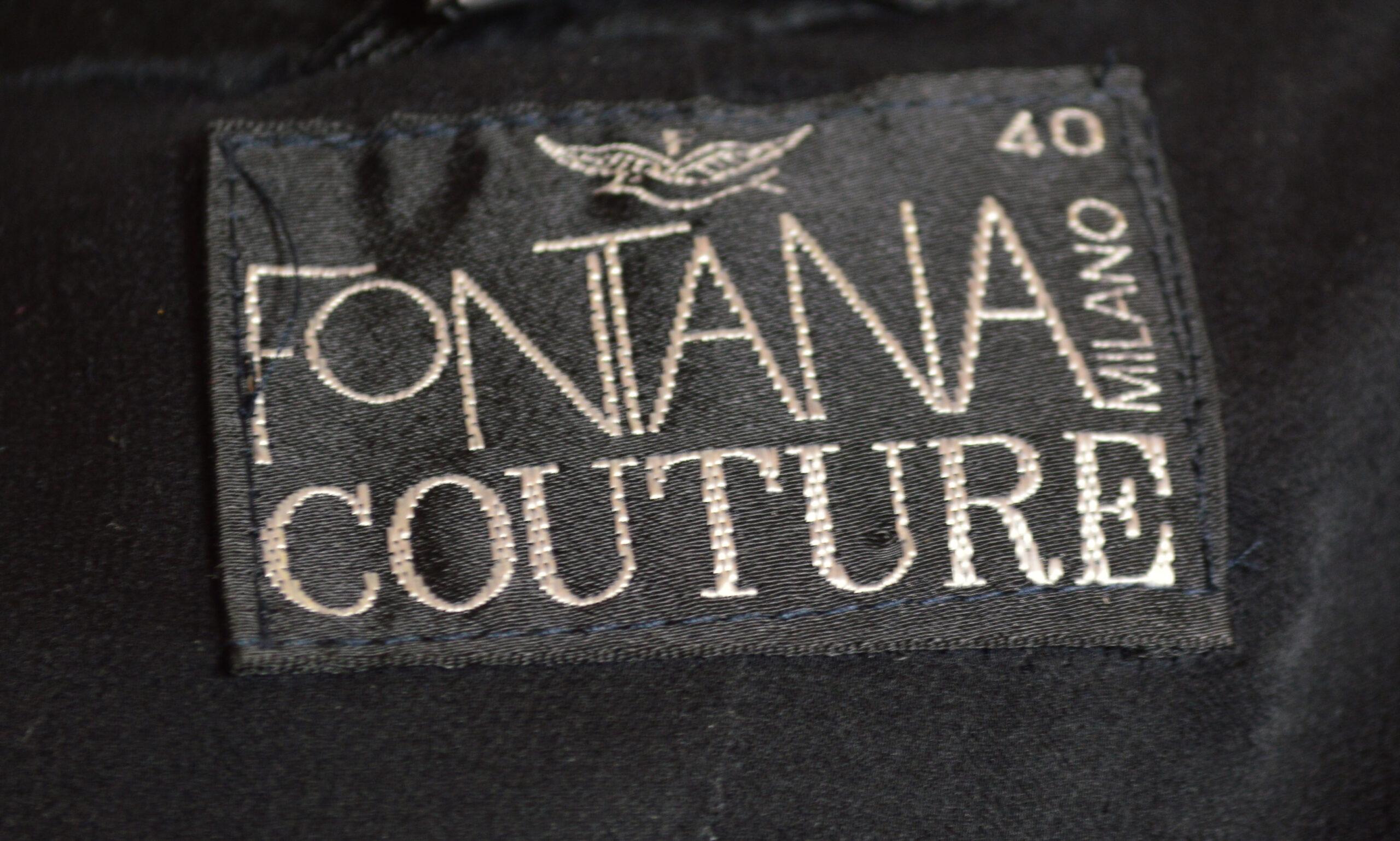 Vintage Fontana Couture Feather Skirt Suit, 1990s For Sale 2