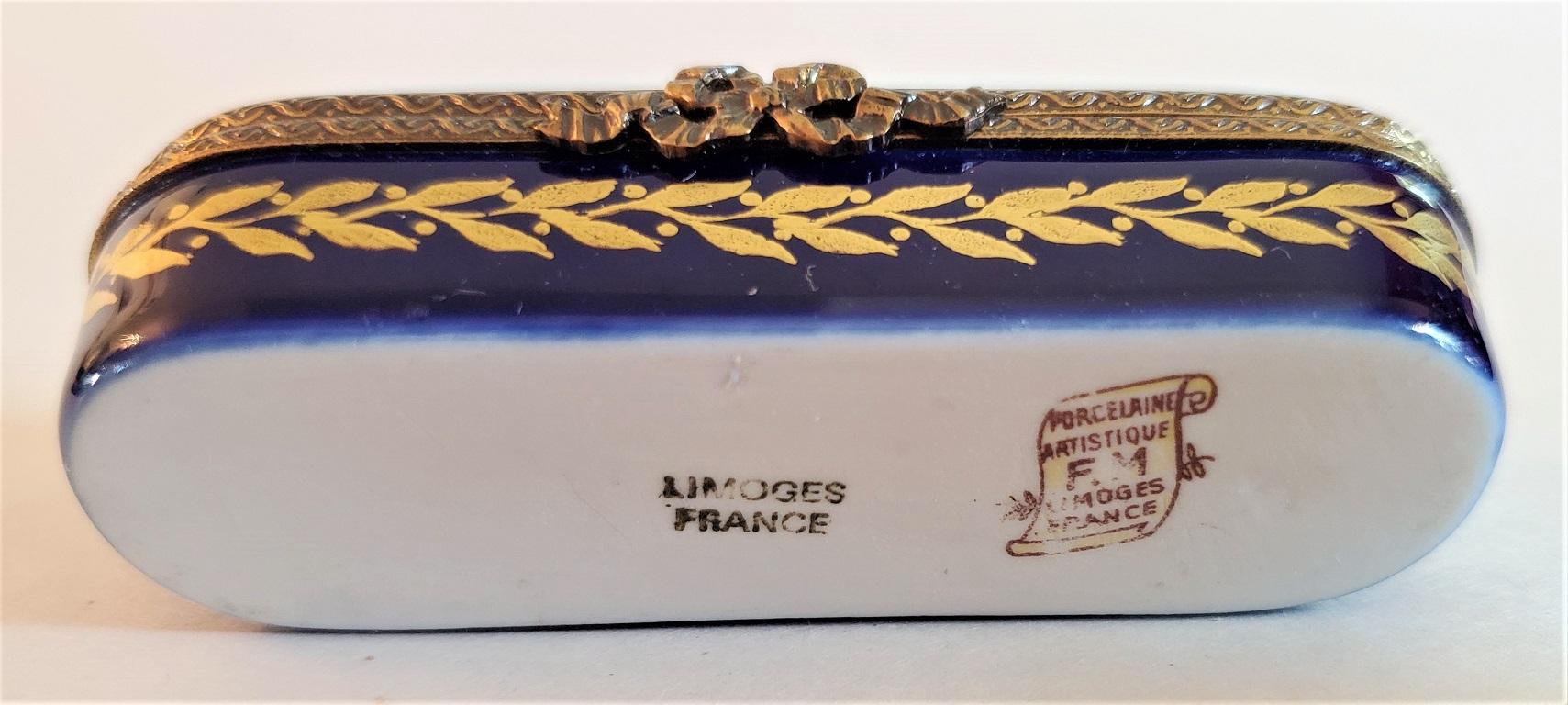 French Vintage Fontanille Marraud Limoges Trinket Box