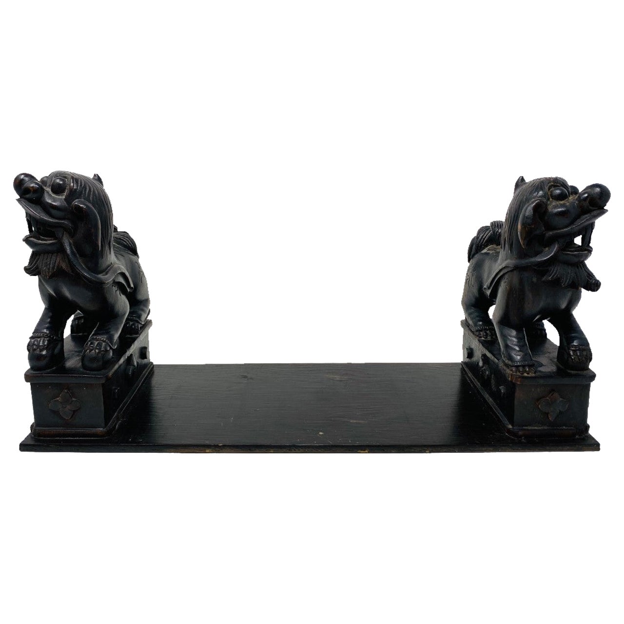 Vintage Foo Dog Bookend Tray