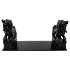 Vintage Foo Dog Buchstütze Tablett