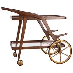 Vintage Food Trolley, 1950s Design Cesare Lacca