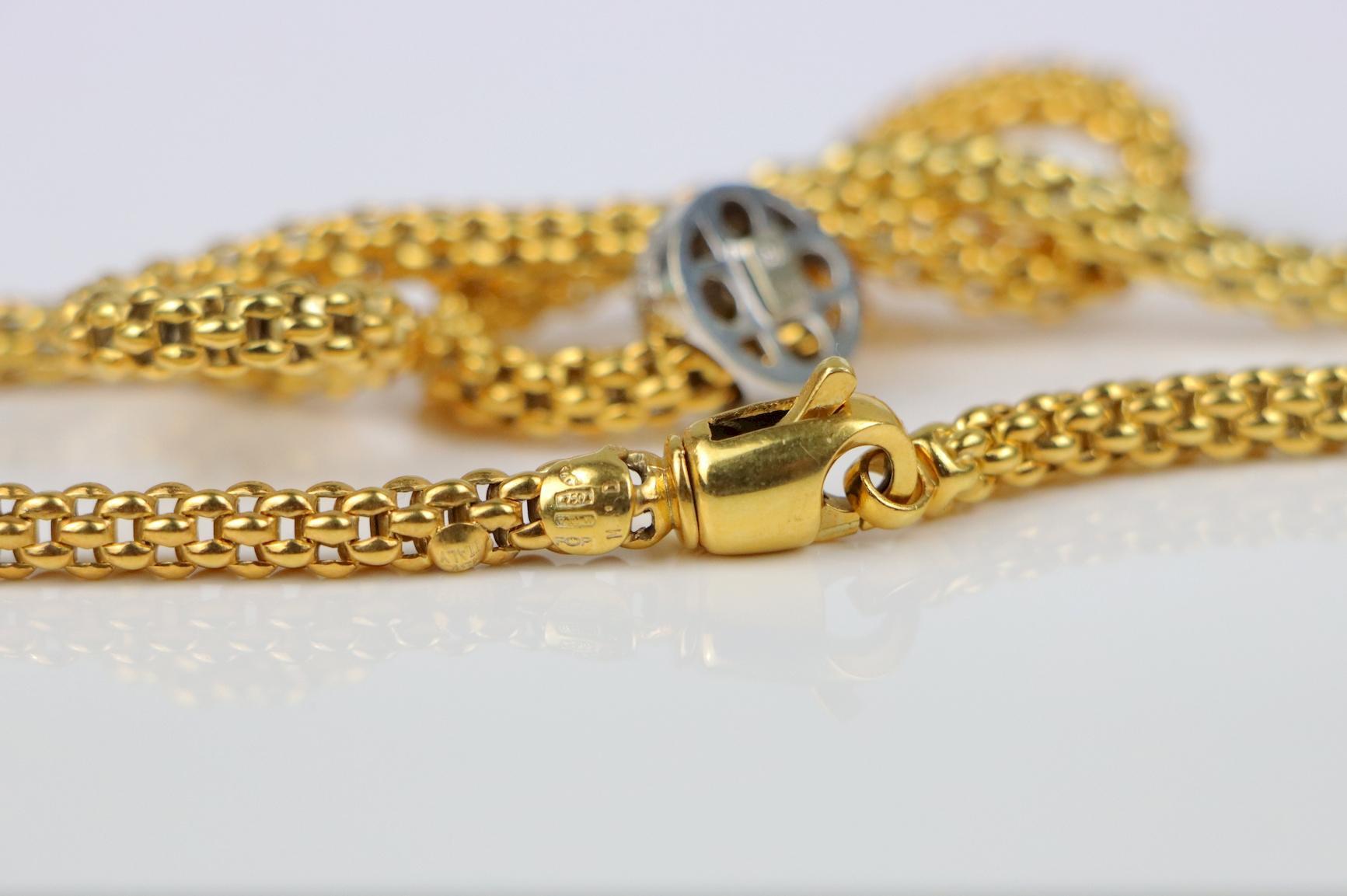 Vintage Fope 18K Gold & Diamond Necklace 5