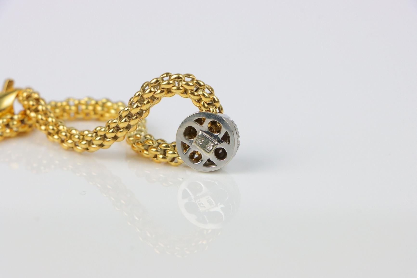 Vintage Fope 18K Gold & Diamond Necklace 3