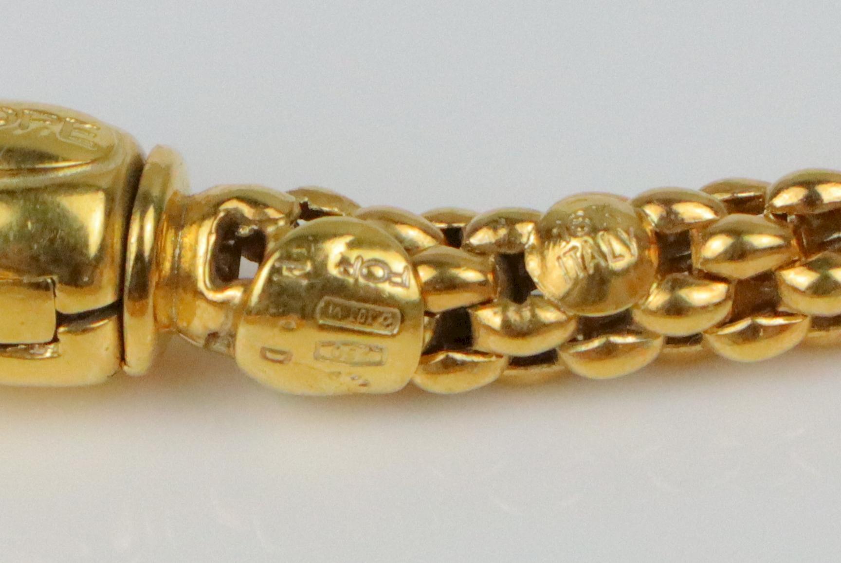 Vintage Fope 18K Gold & Diamond Necklace 4