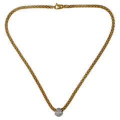 Vintage Fope 18K Gold & Diamond Necklace