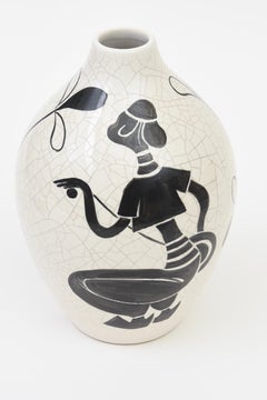 Heidi Bohmer Mid-Century Modern Ceramic Vase, Germany, 1950s