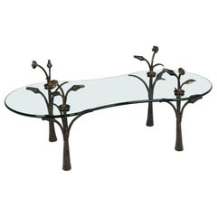 Vintage Forged Bronze Table, 1980s