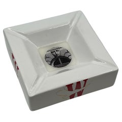 Retro Fornasetti 70s for Winston - Collectible Ceramic Ashtray, Variazione 212