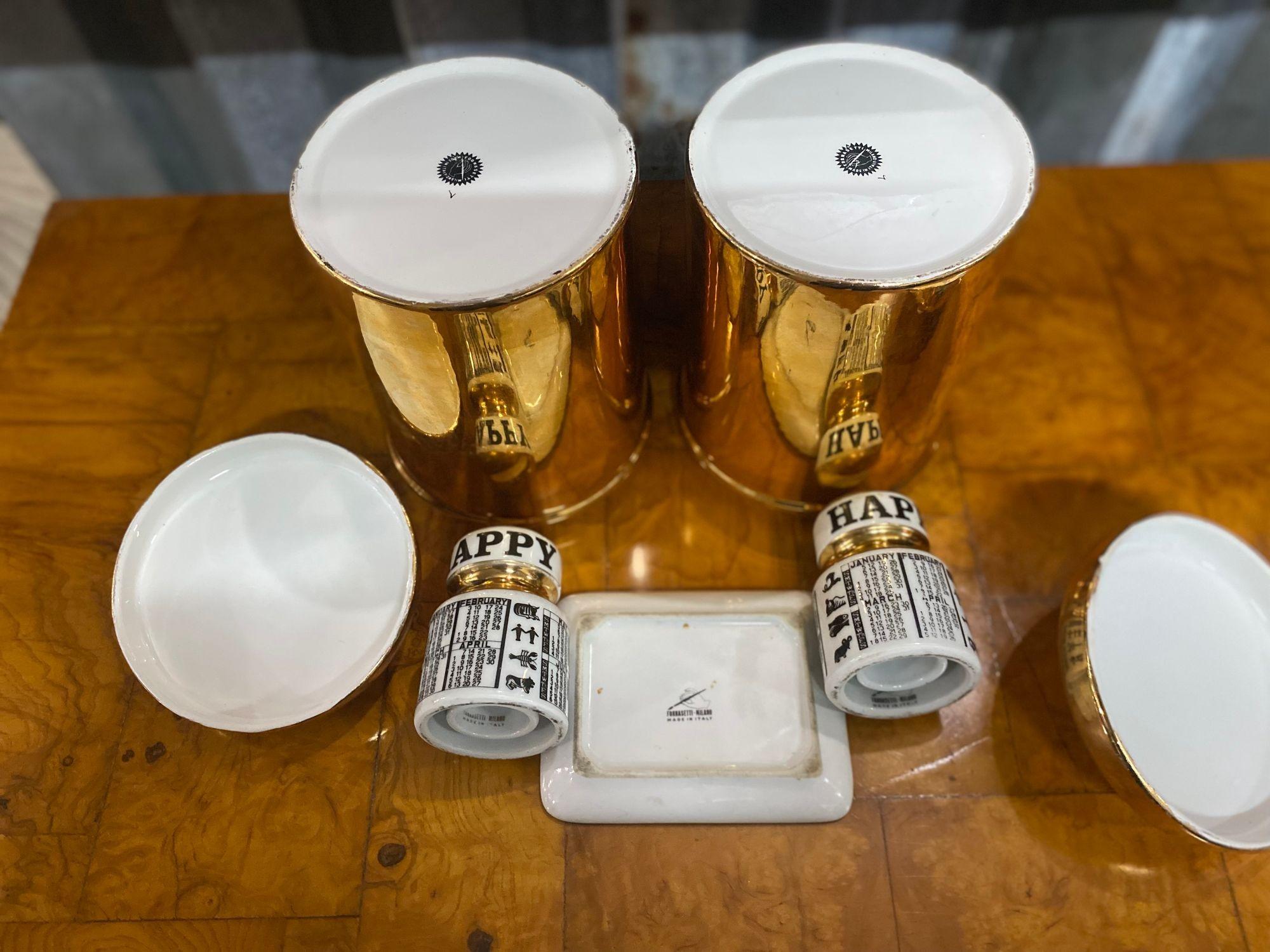 Vintage Fornasetti Groupement de cinq pièces Bon état - En vente à Asbury Park, NJ