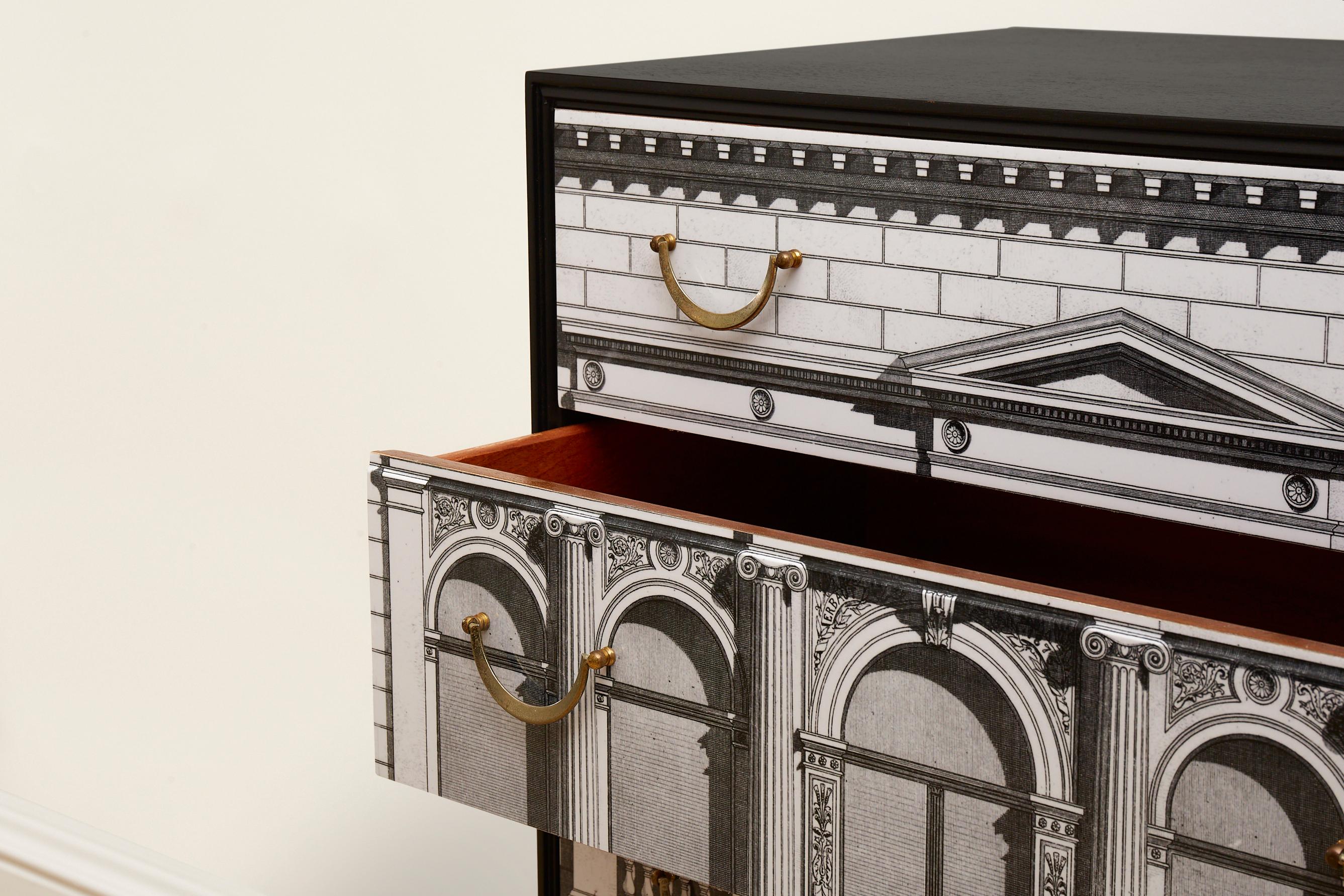 Vintage fornasetti inspired sideboard 7