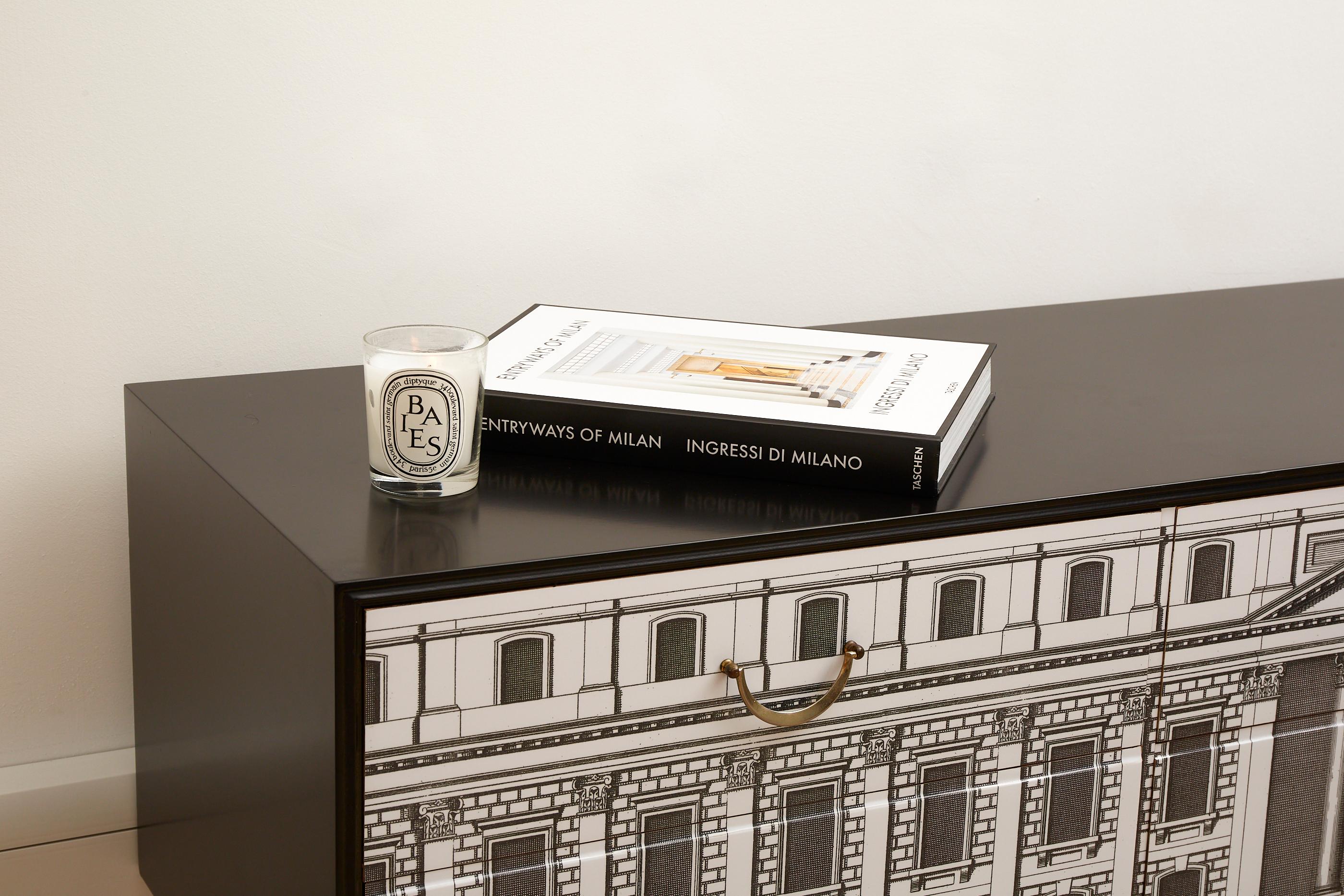 20th Century Vintage fornasetti inspired sideboard