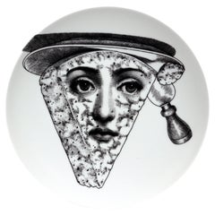 Vintage Fornasetti Surrealist Porcelain Themes & Variation Plate, #319