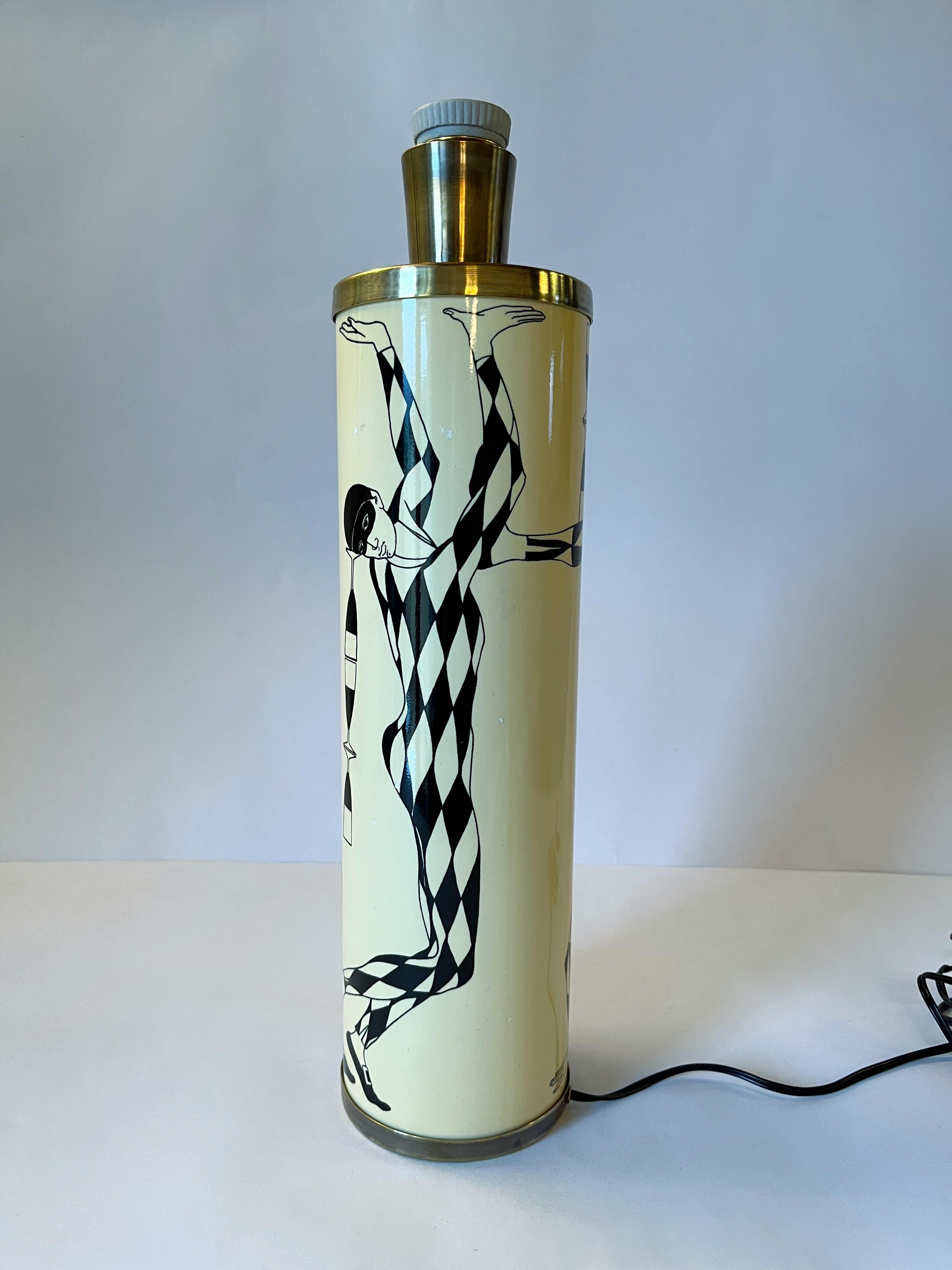 Lámpara de mesa vintage FORNASETTI Italiano en venta