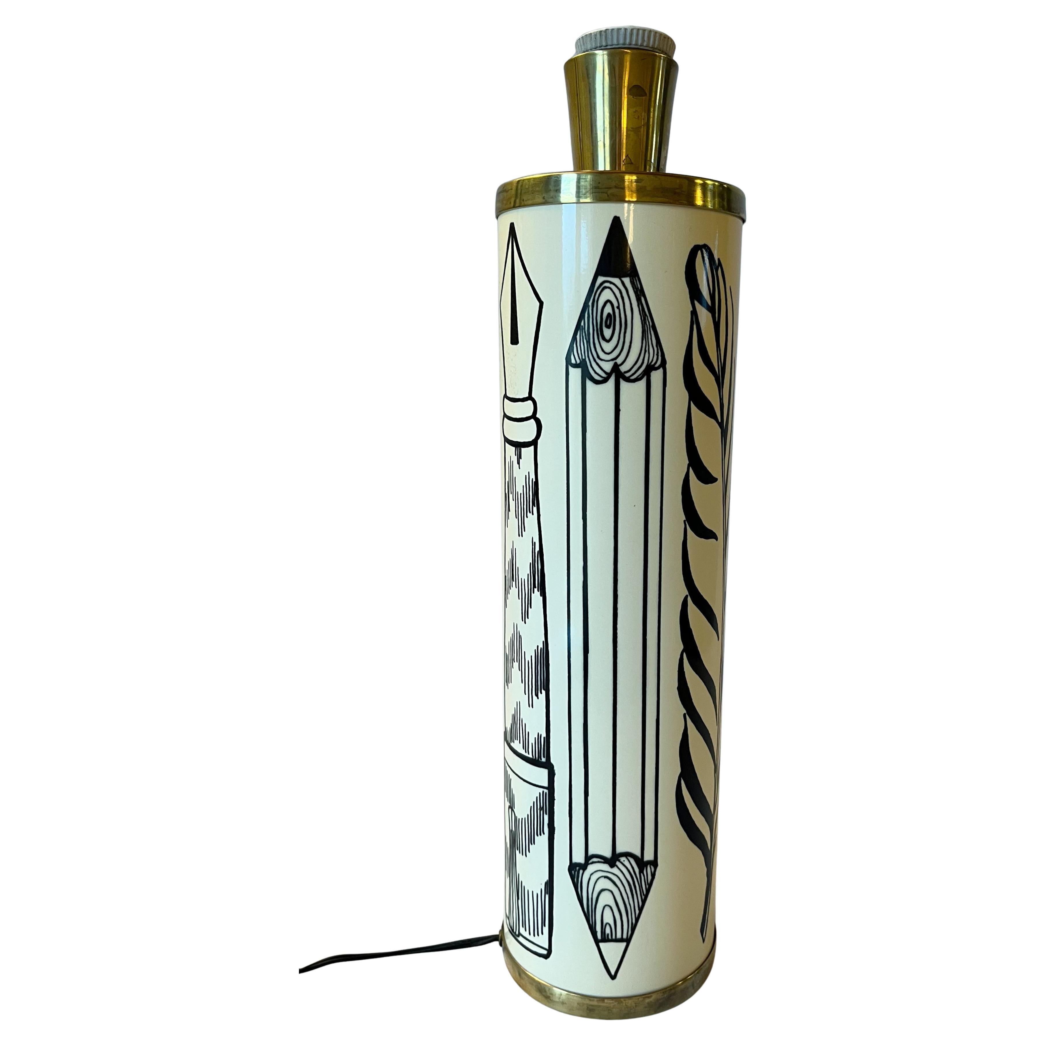 Lampada da tavolo vintage Fornasetti