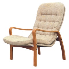 Vintage 'Fortino' High Back Lounge Chair by Yngve Ekström for Swedese