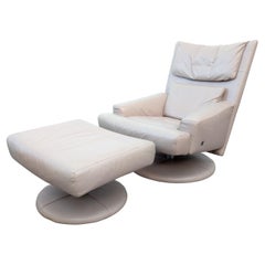 Retro "Forum" Leather Recliner Rolf Benz