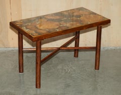 VINTAGE FOSSIL PETRIFIED WOOD SAMPLE COFFEE TABLE SUPER DECORATIVE & PRIMITiVE