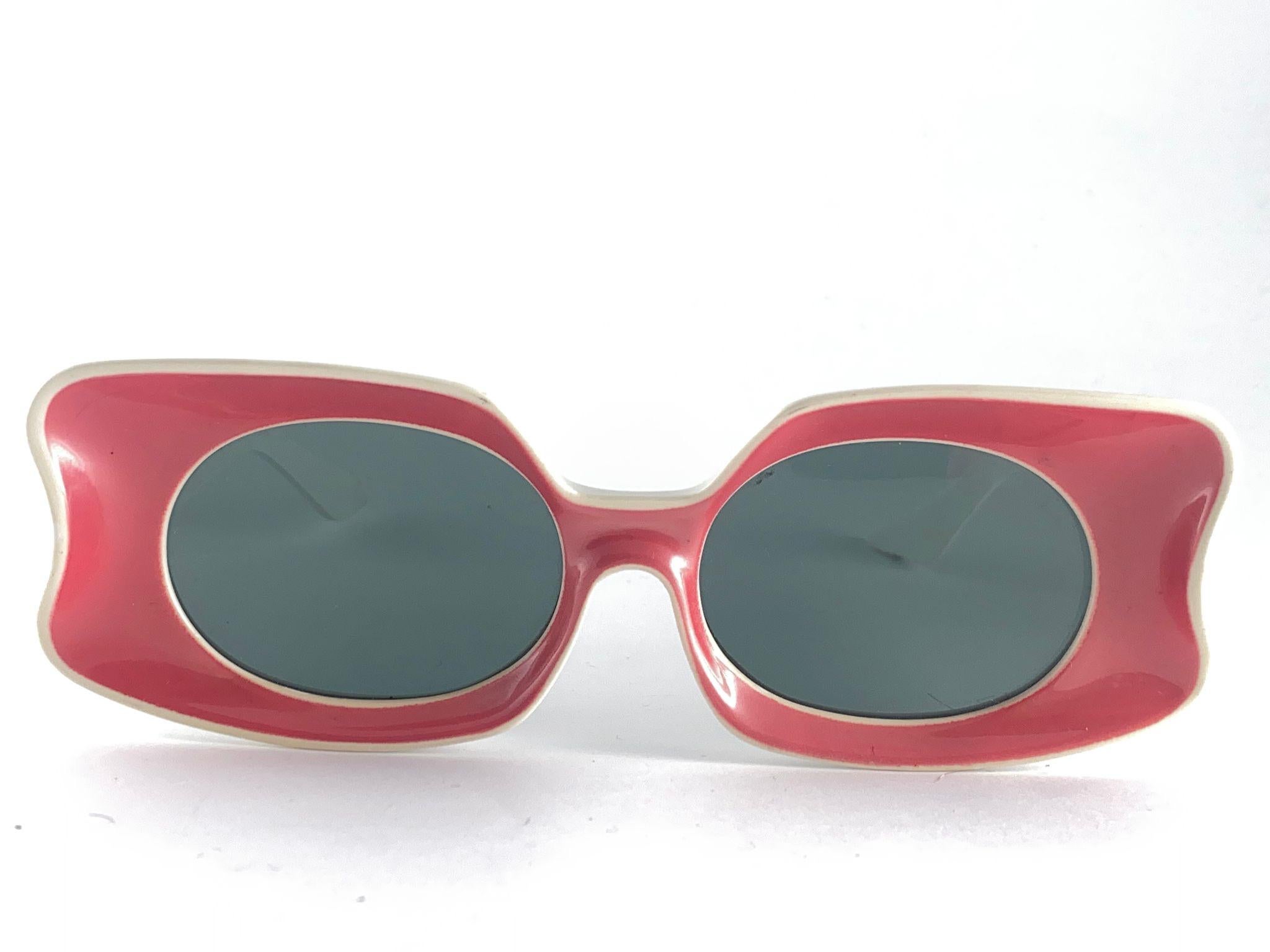 Occhiali da sole scolpiti vintage Grant Foster Made in Usa anni '60 in vendita 1
