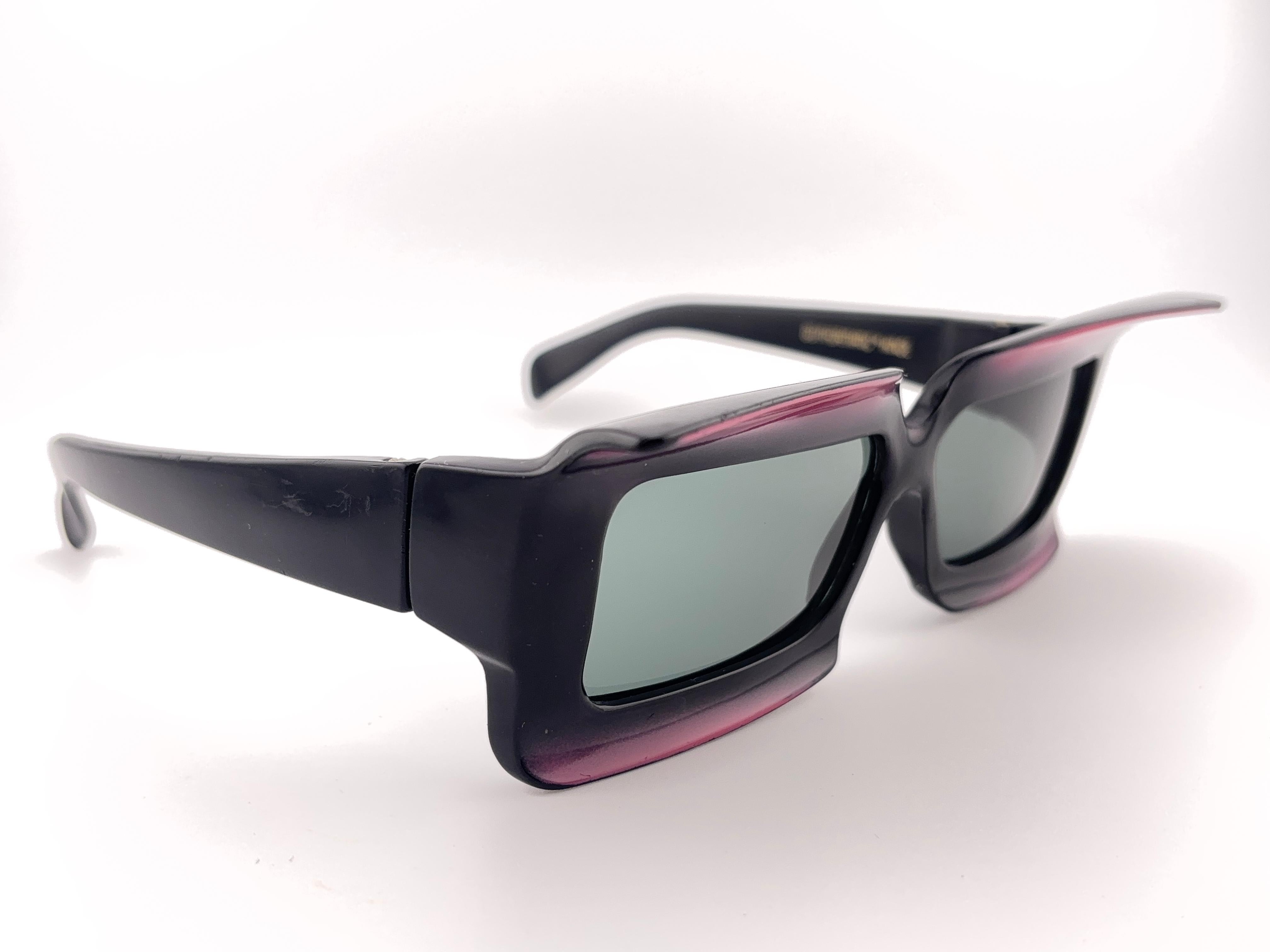 Lunettes de soleil vintage Grant Foster Sculptured Made in Usa 1960's en vente 3