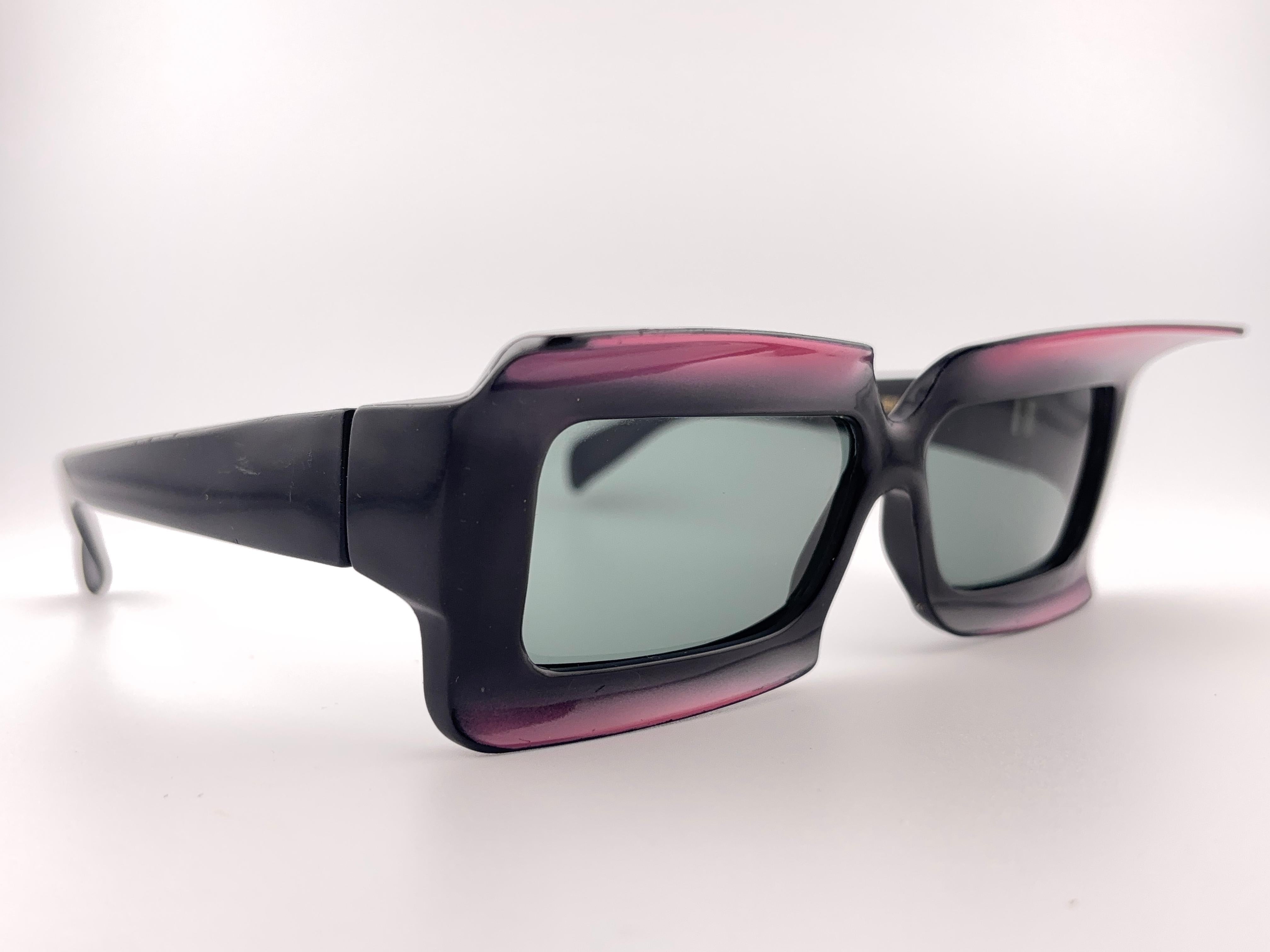 Lunettes de soleil vintage Grant Foster Sculptured Made in Usa 1960's en vente 4