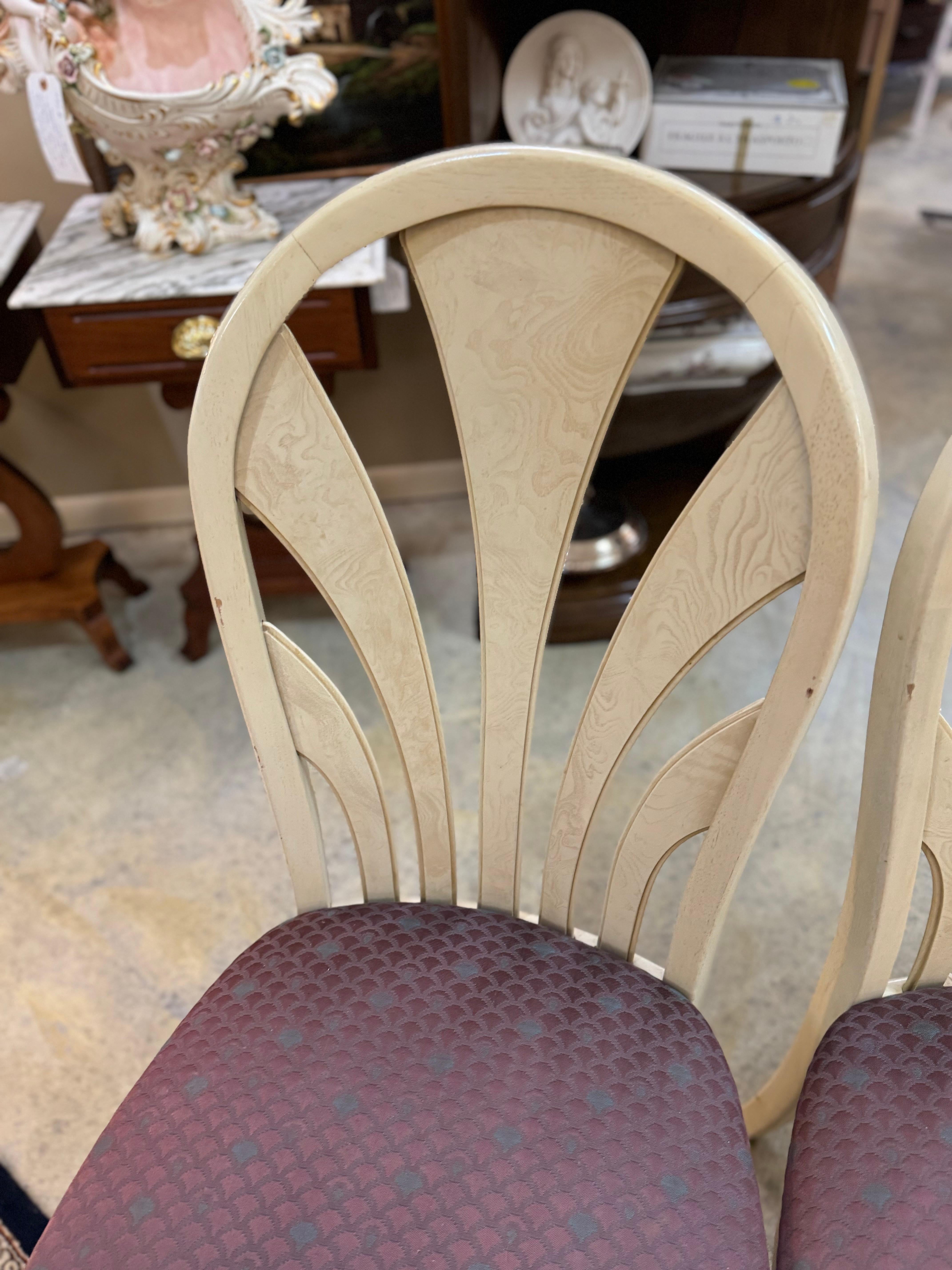 Art Déco Set di quattro sedie Thomsville vintage in vendita