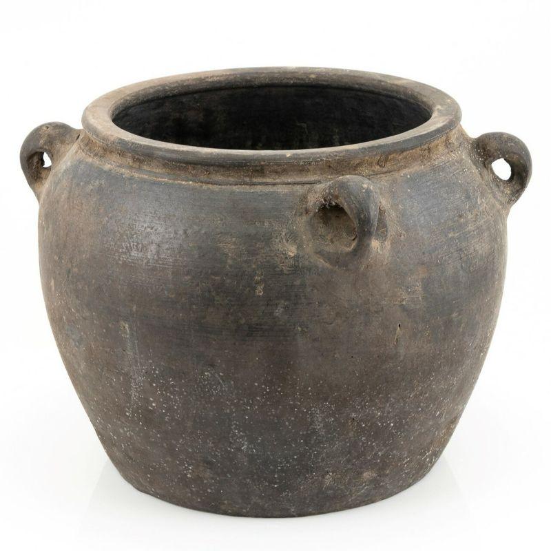 Vintage Four Handles Water Pot. Antique pots, size and shape vary, cracks and dings are part of characteristics. All hand selected, no two are the same, please let us pick the best for you. 

The special antique process makes it looks like a piece